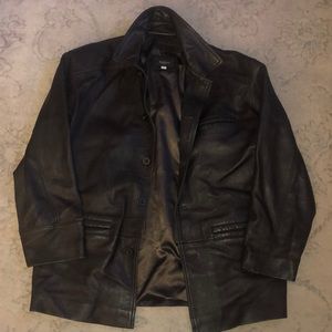 MENS FAUX LEATHER JACKET